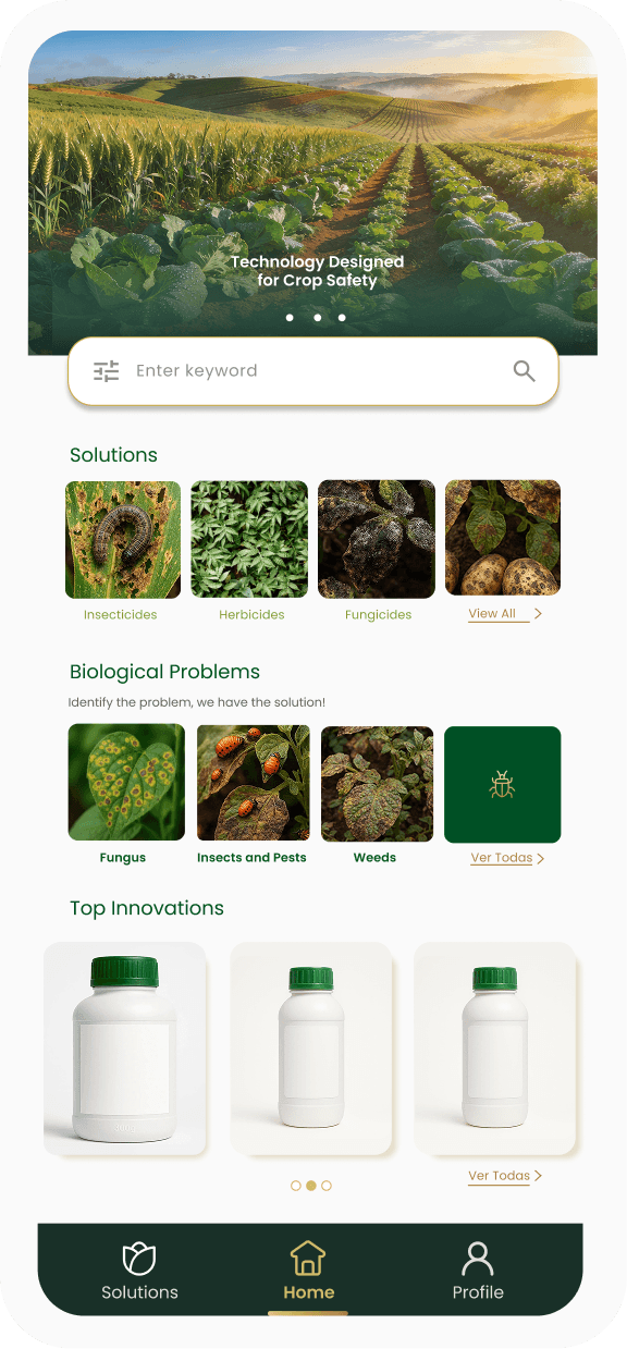 AgroTech App Bottom Floating View